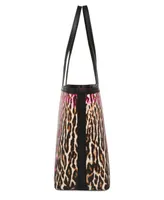 Betsey Johnson Leopard Embroidered Patch Tote