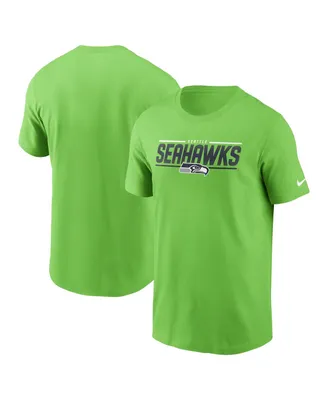 Men's Nike Neon Green Seattle Seahawks Muscle T-shirt