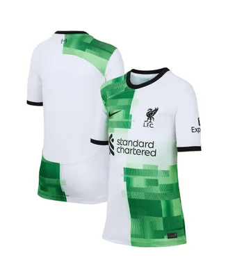 Big Boys and Girls Nike White Liverpool 2023/24 Away Replica Jersey