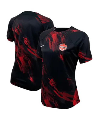 Women's Nike Black Canada National Team 2023 Pre-Match Training Jersey