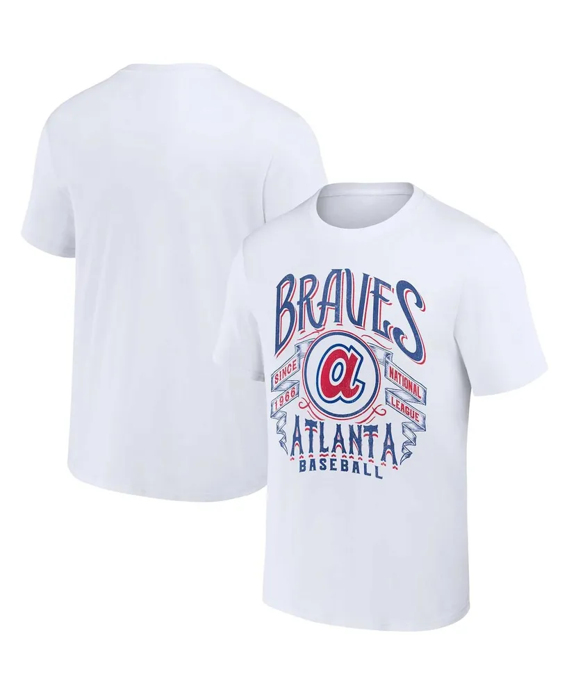 Men's Darius Rucker Collection by Fanatics White Atlanta Braves Distressed Rock T-shirt