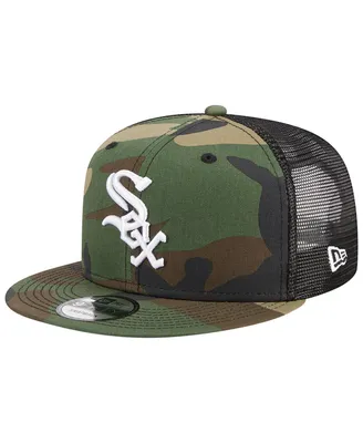 Men's New Era Camo Chicago White Sox Woodland Camo Trucker 9FIFTY Snapback Hat