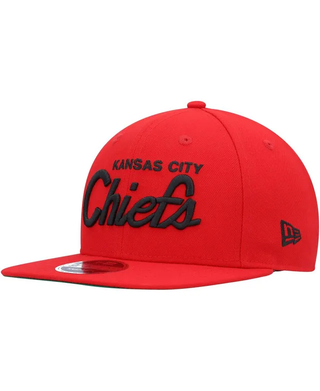 : New Era Men's Red Kansas City Chiefs Script-9FIFTY Snapback Hat  : Sports & Outdoors