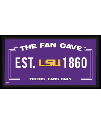 Lsu Tigers Framed 10" x 20" Fan Cave Collage