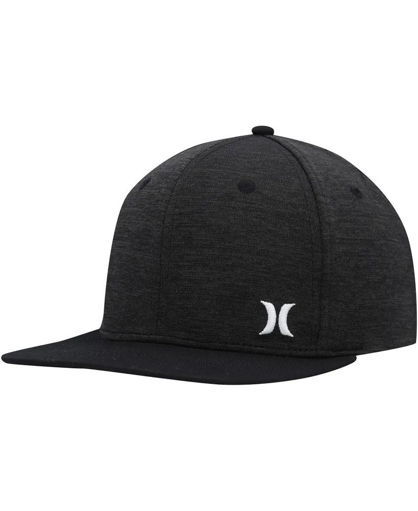 Men's Hurley Heather Black Mini Icon Snapback Hat