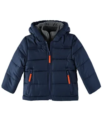 Rothschild Baby Boys Contrast Fleece Vestee Puffer Jacket