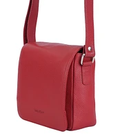 Mancini Pebbled Collection Page Leather Crossbody Bag