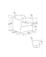 Lifestyle Solutions 33.1" W Polyester Sturdy Raleigh Chair