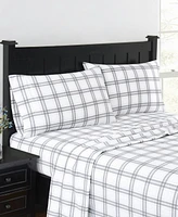 London Fog Super Soft Cotton Flannel 3 Piece Sheet Set, Twin