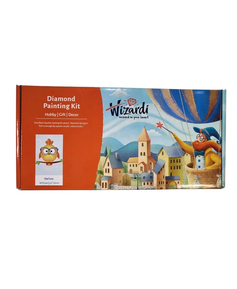 Crafting Spark Diamond Painting Kit Wizardi Owl Leo WD249 7.9 x 11.8 inches