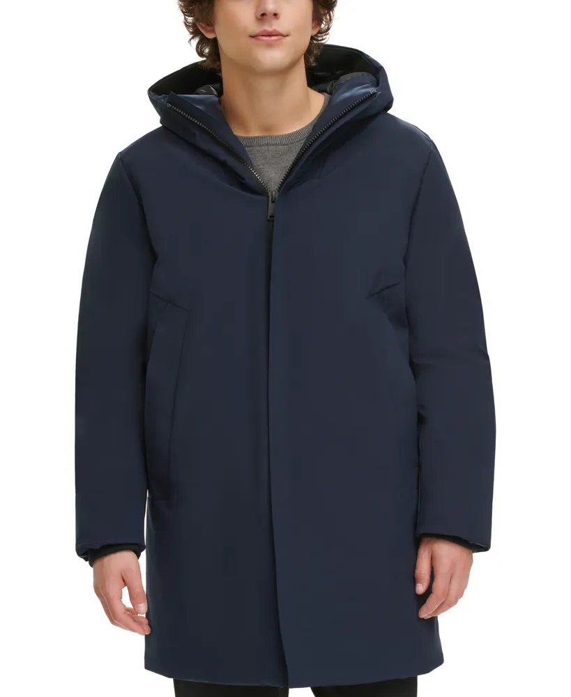 Dkny Men's Refined Full-Zip Hooded Parka