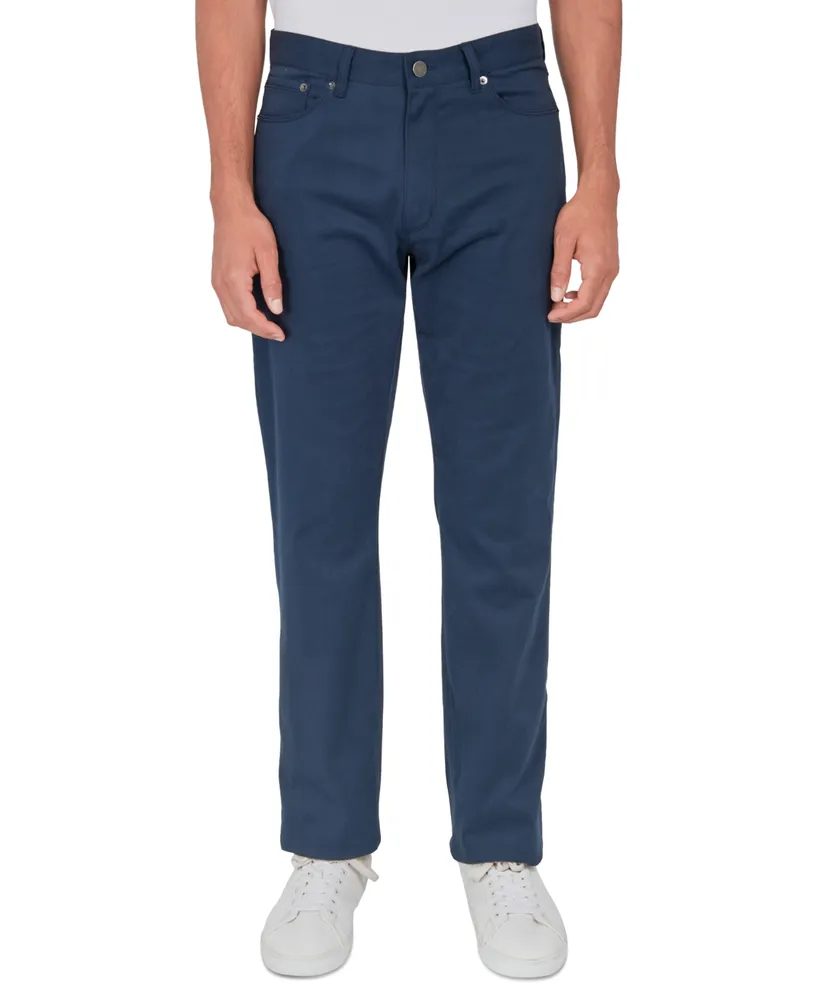 Society of Threads Men's Regular Fit Solid 5 Pocket Pants
