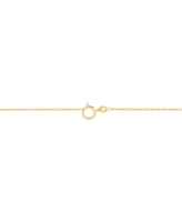 Italian Gold Polished Open Heart Station 18" Collar Necklace in 10k Gold