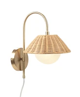 Ink+Ivy Laguna Rattan Weave Wall Sconce