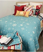 Donna Sharp Retro Christmas 3 Piece Reversible Quilt Set, King