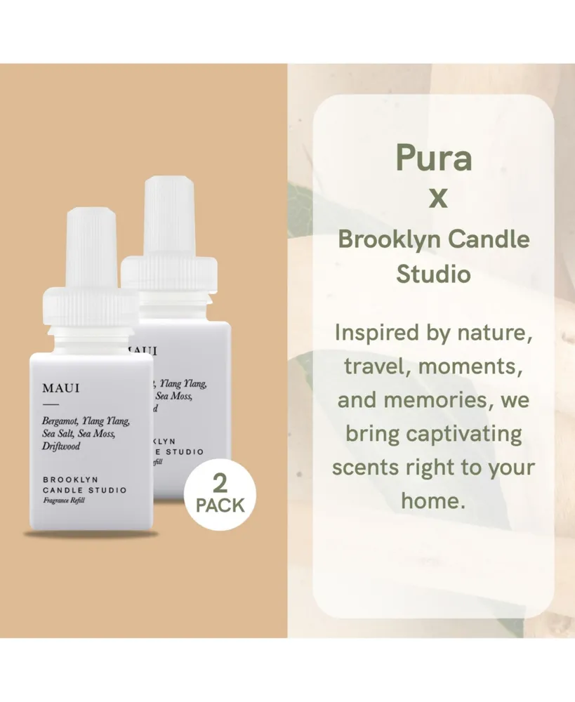 Pura Brooklyn Candle Studio - Maui - Home Scent Refill - Smart Home Air Diffuser Fragrance - Up to 120-Hours of Luxury Fragrance per Vial