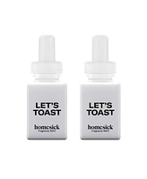 Pura Homesick - Let's Toast - Home Scent Refill - Smart Home Air Diffuser Fragrance - Up to 120-Hours of Luxury Fragrance per Refill