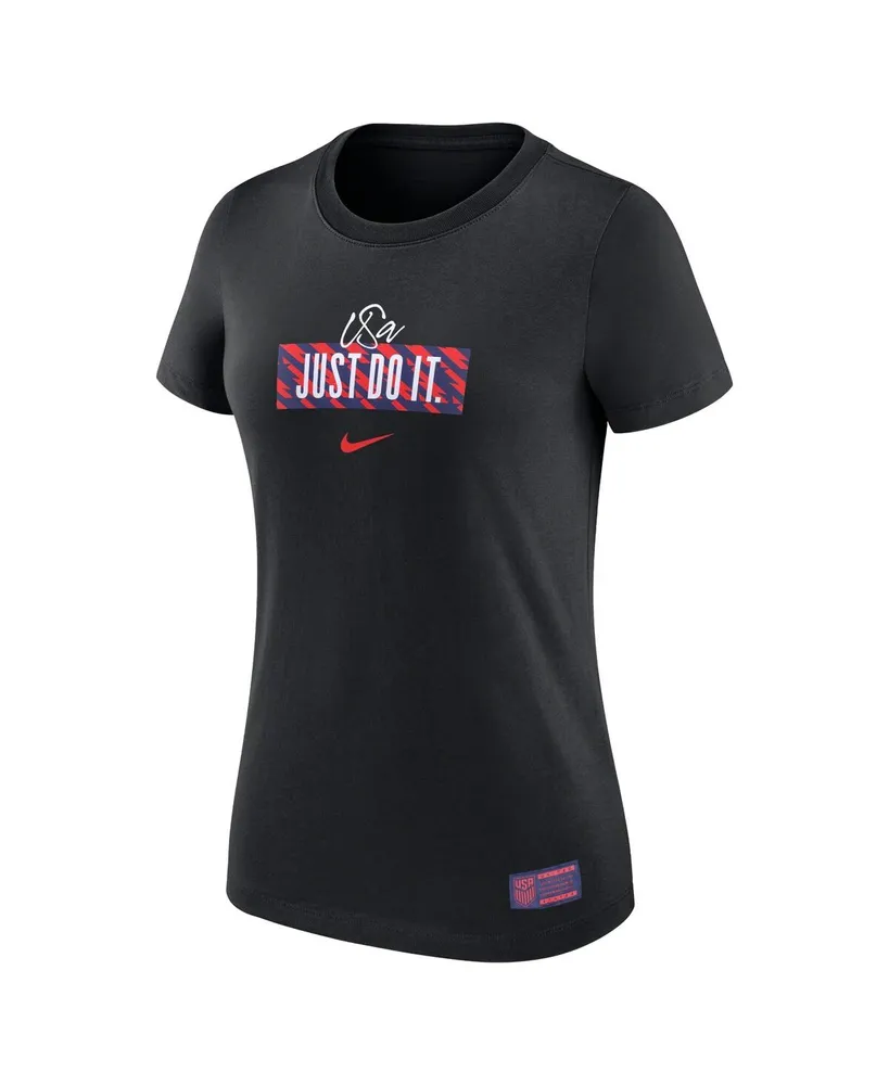 Women's Nike Black Usmnt Verbiage T-shirt