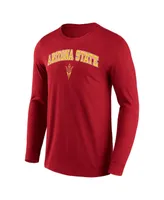 Men's Fanatics Maroon Arizona State Sun Devils Campus 2.0 Long Sleeve T-shirt