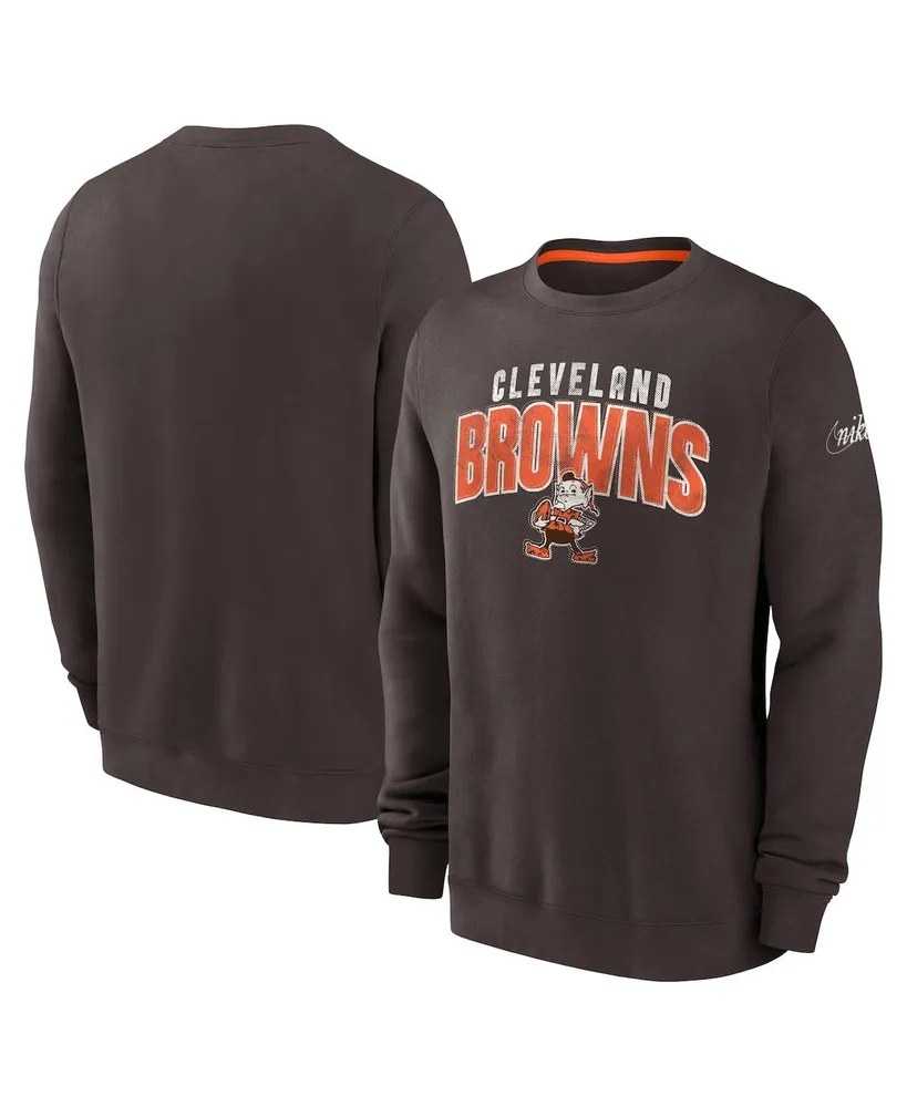 Cleveland Browns Pro Standard Mash Up Pullover Sweatshirt - Brown