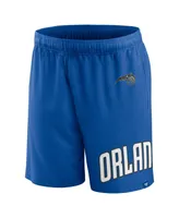 Men's Fanatics Blue Orlando Magic Free Throw Mesh Shorts