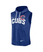 Men's Nike Royal Chicago Cubs Athletic Sleeveless Hooded T-shirt