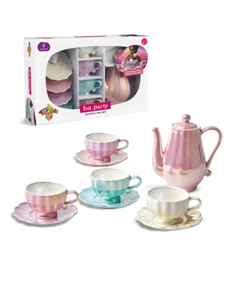 Geoffrey's Toy Box Tea Party Ceramic 9 Pieces Tea Set, Created for Macy's