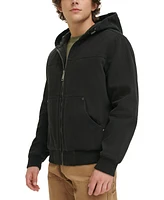 Levi's Men's Workwear Hoodie Bomber Jacket with Quilted Lining