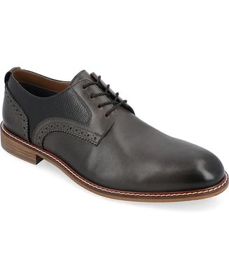 Thomas & Vine Men's Clayton Plain Toe Brogue Derby Shoe