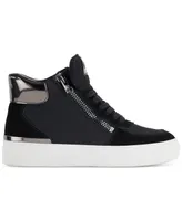 Dkny Women's Cindell Lace-Up Zipper High Top Sneakers