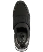 Dkny Women's Kamryn Slip-On Logo Wedge Sneakers