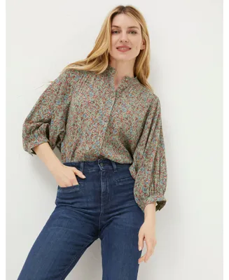 FatFace Women's Evelyn Craft Floral Blouse