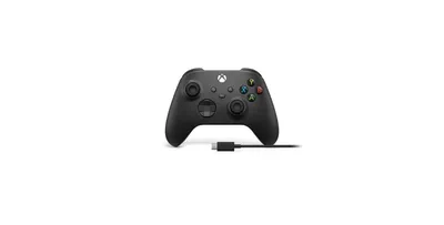 Microsoft Xbox 1V8-00001 Xbox Wireless Controller & Usb-c Cable, Carbon Black
