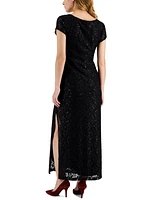 Connected Petite Lace Wired V-Neck Maxi Dress