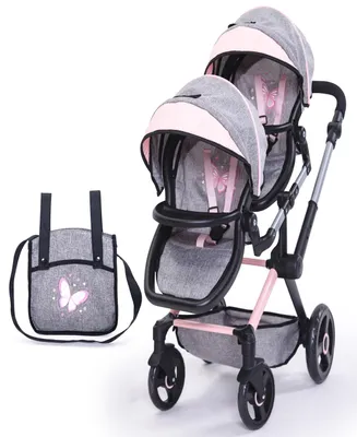 Bayer Design Dolls Butterfly , Xeo Twin Pram Set