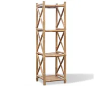 Tier Bamboo Shelf Square