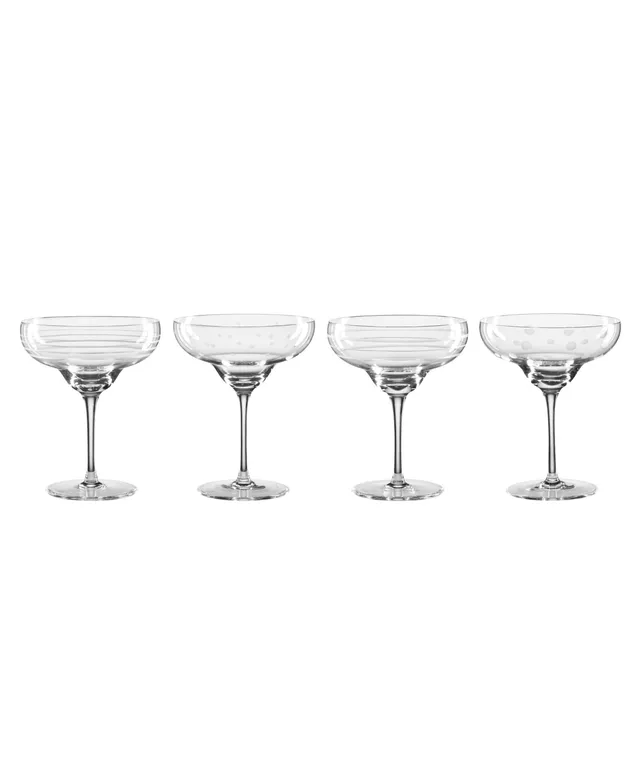 Oneida True Colors Cocktail Glasses, Set of 4