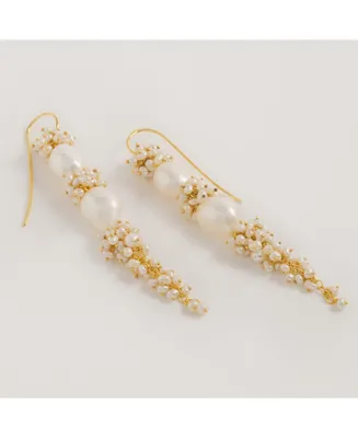 Baroque Pearl Long Drops Earrings