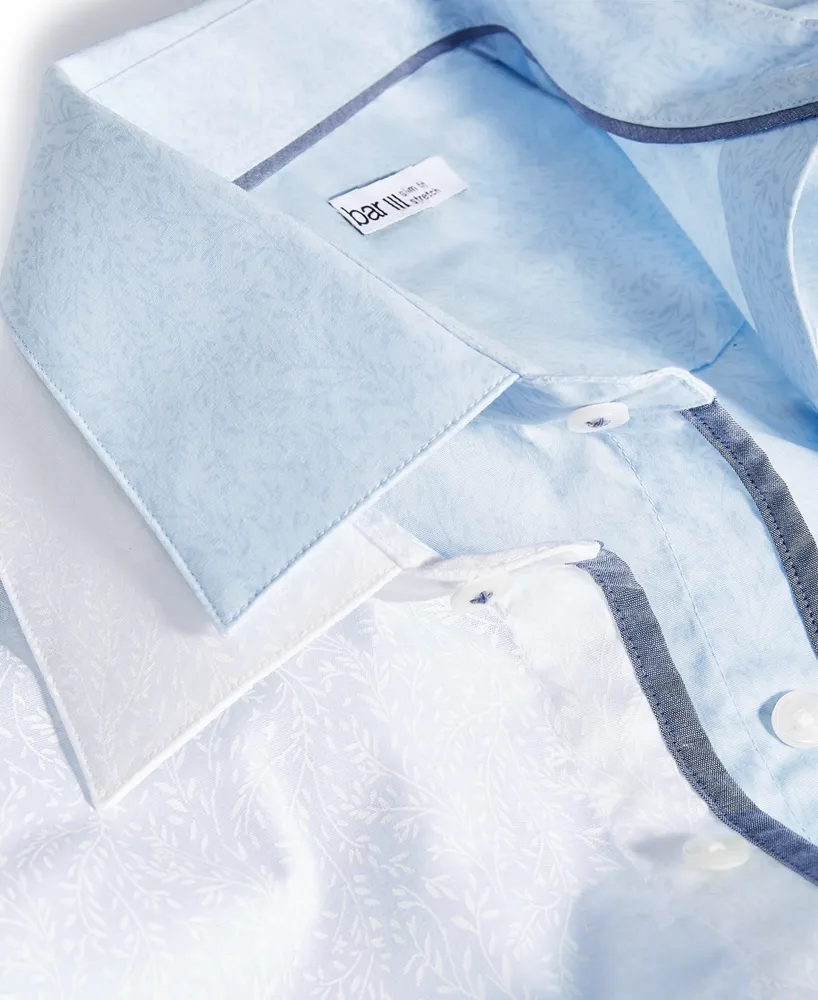 Bar Iii Slim Fit Men's Vine Print Dress Shirt, Created for Macy's