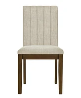 510 Design Everly 19.5"W Upholstered Channel-back Dining Chair, Set of 2