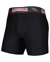 Men's Concepts Sport Black, Cardinal Arizona Cardinals 2-Pack Boxer Briefs Set
