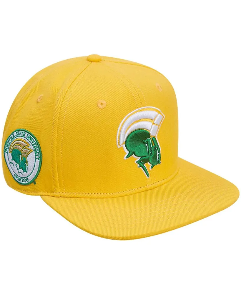 Men's Pro Standard Gold Norfolk State Spartans Evergreen Mascot Snapback Hat