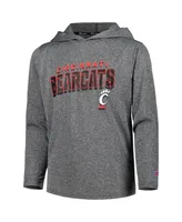 Big Boys Champion Heather Charcoal Cincinnati Bearcats Impact Hoodie Long Sleeve T-shirt