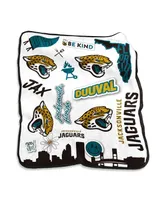 Jacksonville Jaguars 50'' x 60'' Native Raschel Plush Throw Blanket