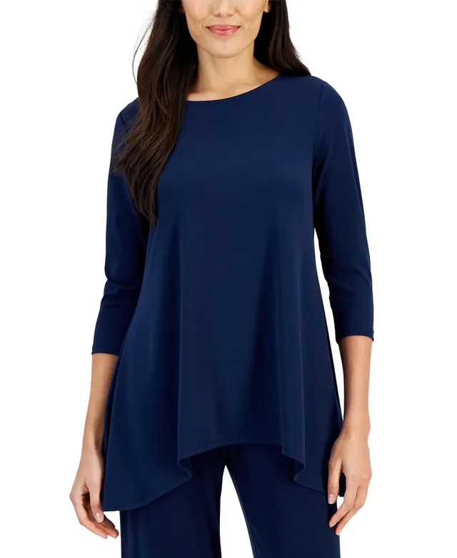 Jm Collection Women's 3/4-Sleeve Knit Top, Regular & Petite