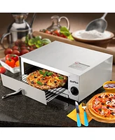 Costway Kitchen Commercial Pizza Stainless Steel Counter Top Snack Pan Oven Bake