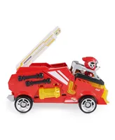Paw Patrol- The Mighty Movie, Firetruck Toy with Marshall Mighty Pups Action Figure