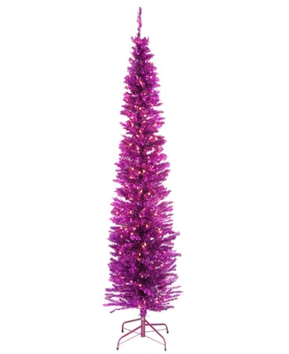 National Tree Company 6' Tinsel Tree with Clear Lights
