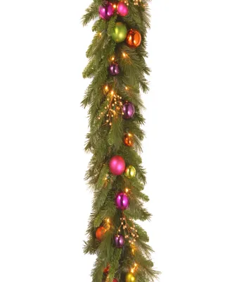 National Tree Company 6' Kaleidoscope Garland with Battery Operated Warm Led Lights