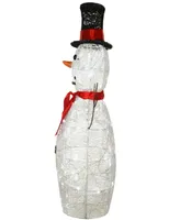 National Tree Company 36" Pre-Lit Sisal Snowman Decoration